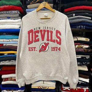 Vintage New Jersey Devils Sweatshirt, Retro 90s New Jersey Hockey Unisex Shirt